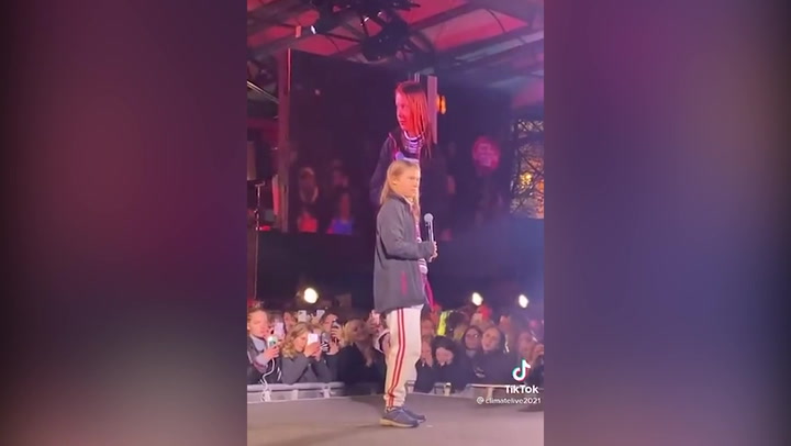 Greta Thunberg Rickrolls crowd at Climate Live concert