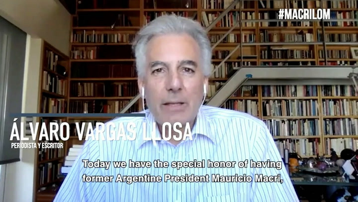 Mauricio Macri, con Álvaro Vargas Llosa - Fuente: La Otra Mirada