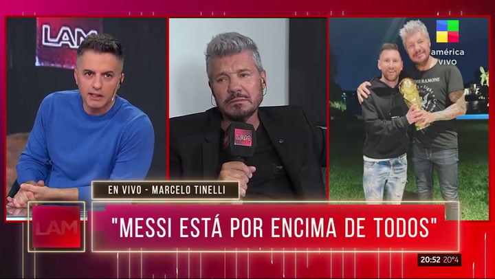 Marcelo Tinelli habló sobre su encuentro con Messi