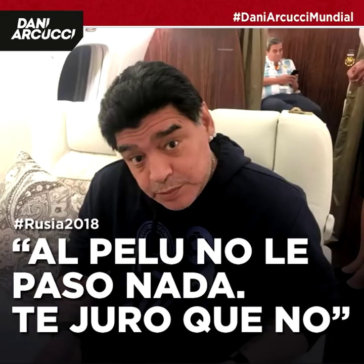 Maradona desmintió los rumores sobre su salud - Fuente: DaniArcucci.com