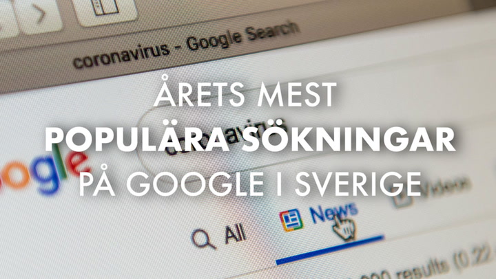 Årets mest populära sökningarna på Google i Sverige