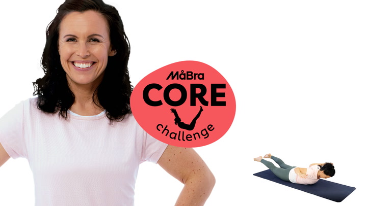 MåBra Core Challenge – se övningen stålman med ryggdrag