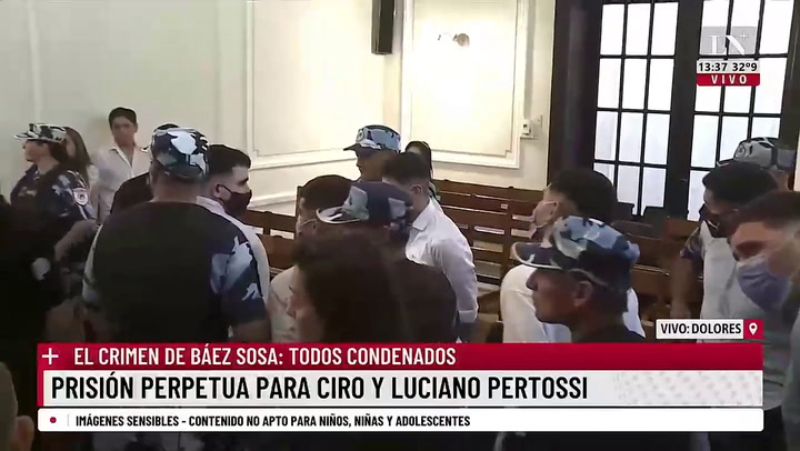 Asesinato de Fernando Báez Sosa: así fueron esposados los acusados