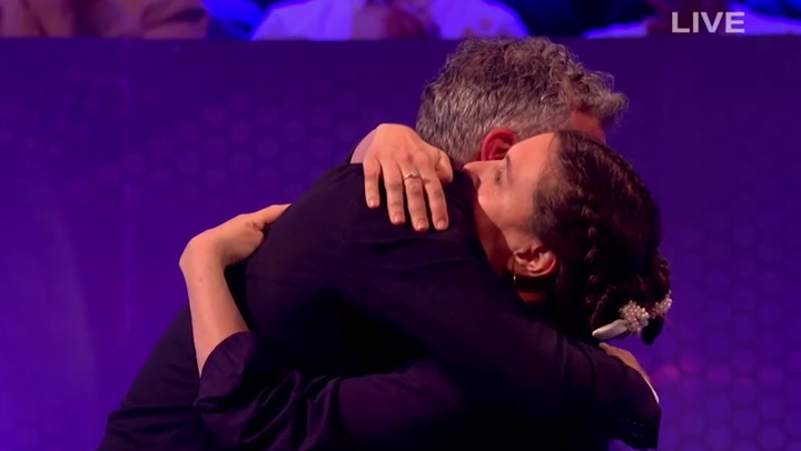 Rosie Jones comforted by Adam Hills after emotional reaction to documentary backlash