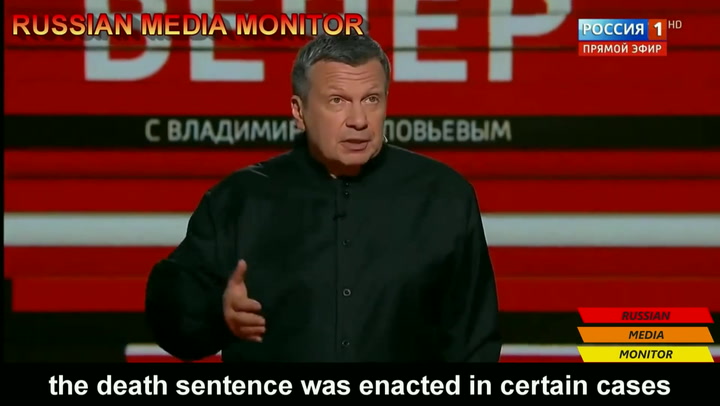 Russian TV hosts debate 'hanging, shooting or quartering' captured Brits