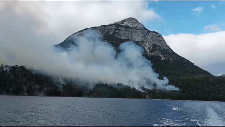 Incendio en el Parque Nacional Nahuel Huapi