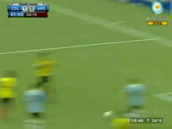 Los goles de Colombia-Argentina (Canal 7)