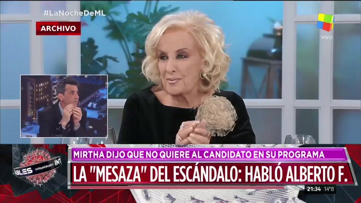 Alberto Fernández le respondió a Mirtha - Fuente: América TV