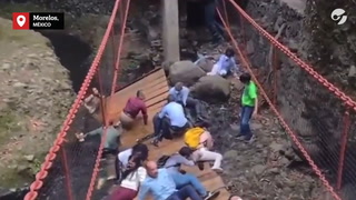 México: se desplomó un puente en medio de su inauguración y dejó varios heridos
