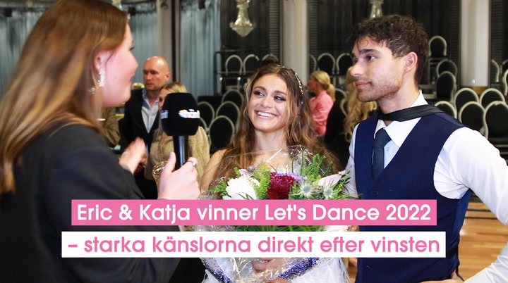 Eric och Katja vinner Let's Dance 2022 – starka känslorna direkt efter vinsten