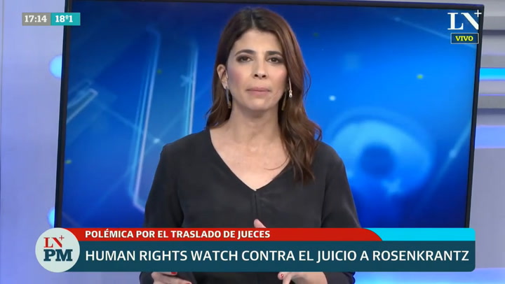 Human Rights Watch, contra el pedido de juicio político a Rosenkrantz: 'Es un disparate'