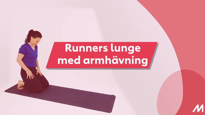 Månadens övning - runners lunge med armhävning