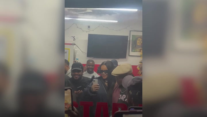 Rihanna and ASAP Rocky spotted in south London barber shop