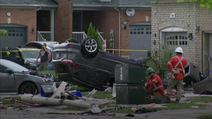 Tornado strikes Canadian city north of Toronto