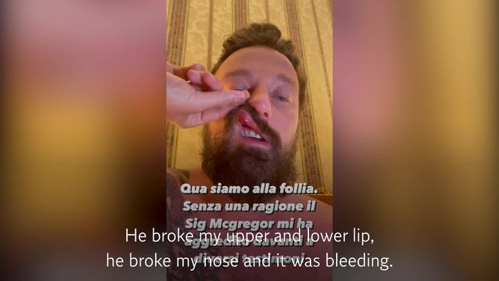 Italian DJ accuses Conor McGregor of 'violent and dangerous' attack