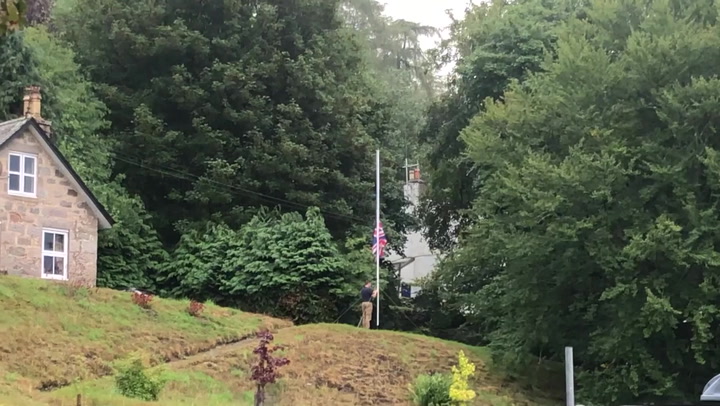 Balmoral flag flies at half-mast following death of Queen Elizabeth II