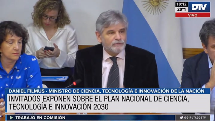 El ministro Filmus respaldó el “Plan Nacional de Ciencia y Tecnología e Innovación 2030″