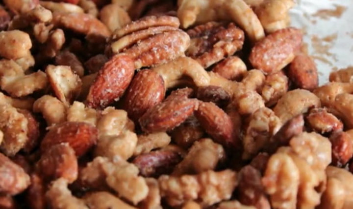 Sweet & Spicy Roasted Party Nuts Recipe - Cookie and Kate