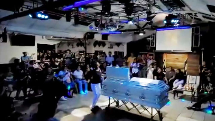 Funeral in a nightclub was father's last wish