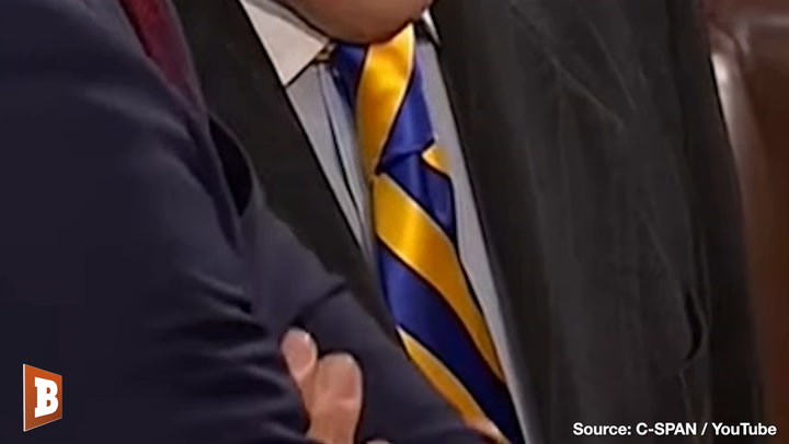 Mitch McConnell Wears UKRAINE-COLORED TIE at State of the Union