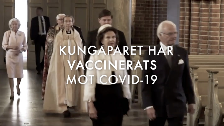 Kungen och drottningen har vaccinerats mot covid-19