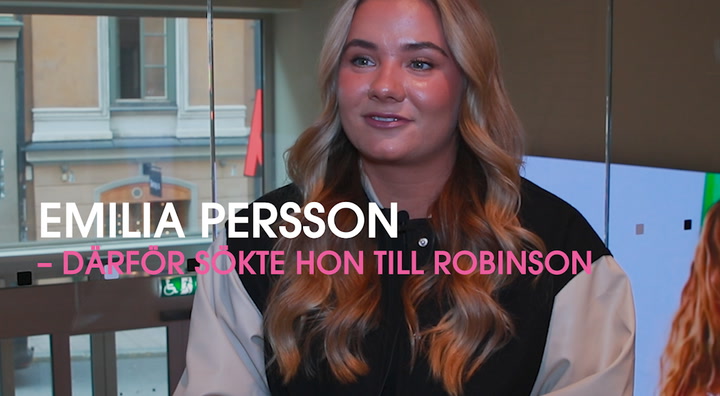 Därför sökte Emilia Persson till Robinson 2023