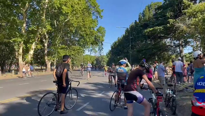 Bicicleteada a una semana de la tragedia de los Bosque de Palermo