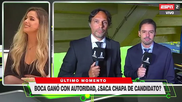 Sol Rivas con Fantino - Fuente: ESPN