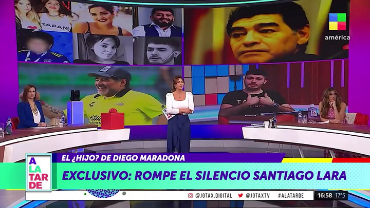 Santiago Lara contó cómo se enteró que era hijo de Diego Maradona - Fuente: América