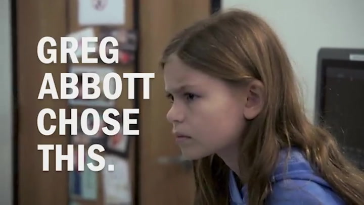 Pro-choice ad featuring pregnant child released by Mothers Against Greg Abbott