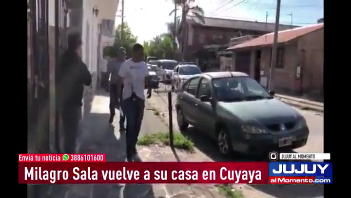 Milagro Sala vuelve a su casa en Cuyaya - Fuente: Jujuy Al Momento