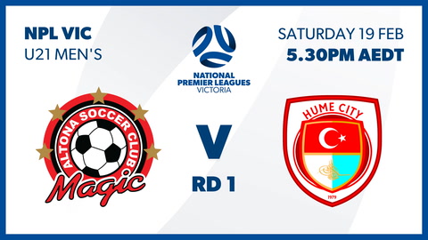 Round 1 Replay Altona Magic SC - Victoria U21 vs Hume City FC - Victoria U21