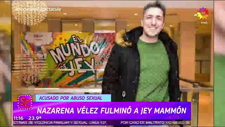 Nazarena Vélez liquidó a Jey Mammon