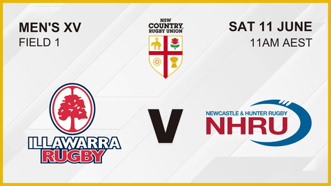 11 June - Country Champs Scully Park - Illawarra V Hunter