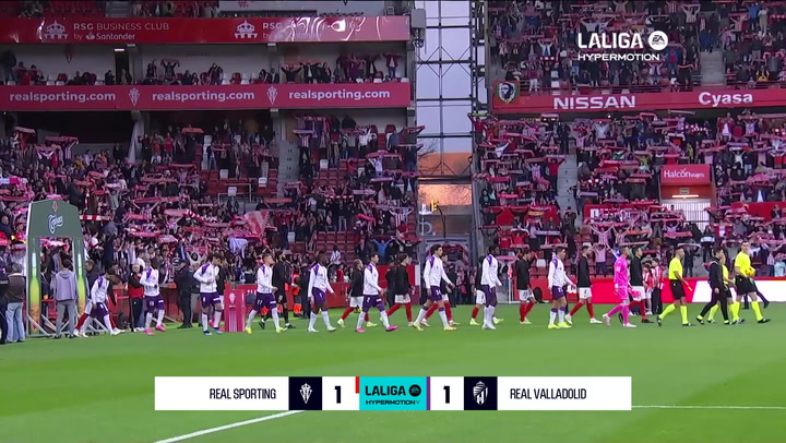 Sporting 1-1 Valladolid: resumen y goles | LaLiga Hypermotion (J27)