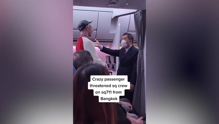 Passenger filmed verbally abusing Singapore Airlines crew member