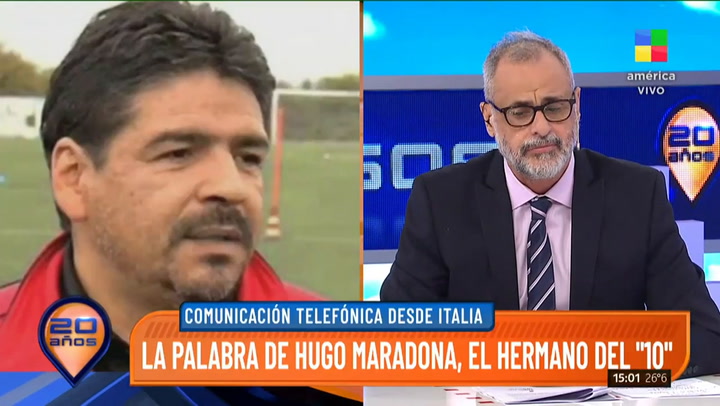 Polémico comentario de Hugo Maradona al hablar de los hijos de Diego - Fuente: América TV
