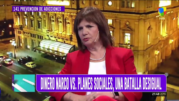 Patricia Bullrich: 'El kirchnerismo justificó el narcotráfico durante 12 años' - Fuente: América TV
