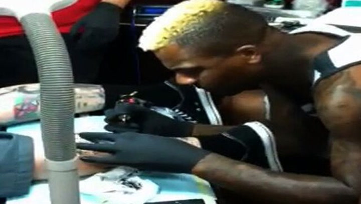 Jake Paul has commemorative tattoo inked after brawl with Floyd Mayweather   Mirror Online